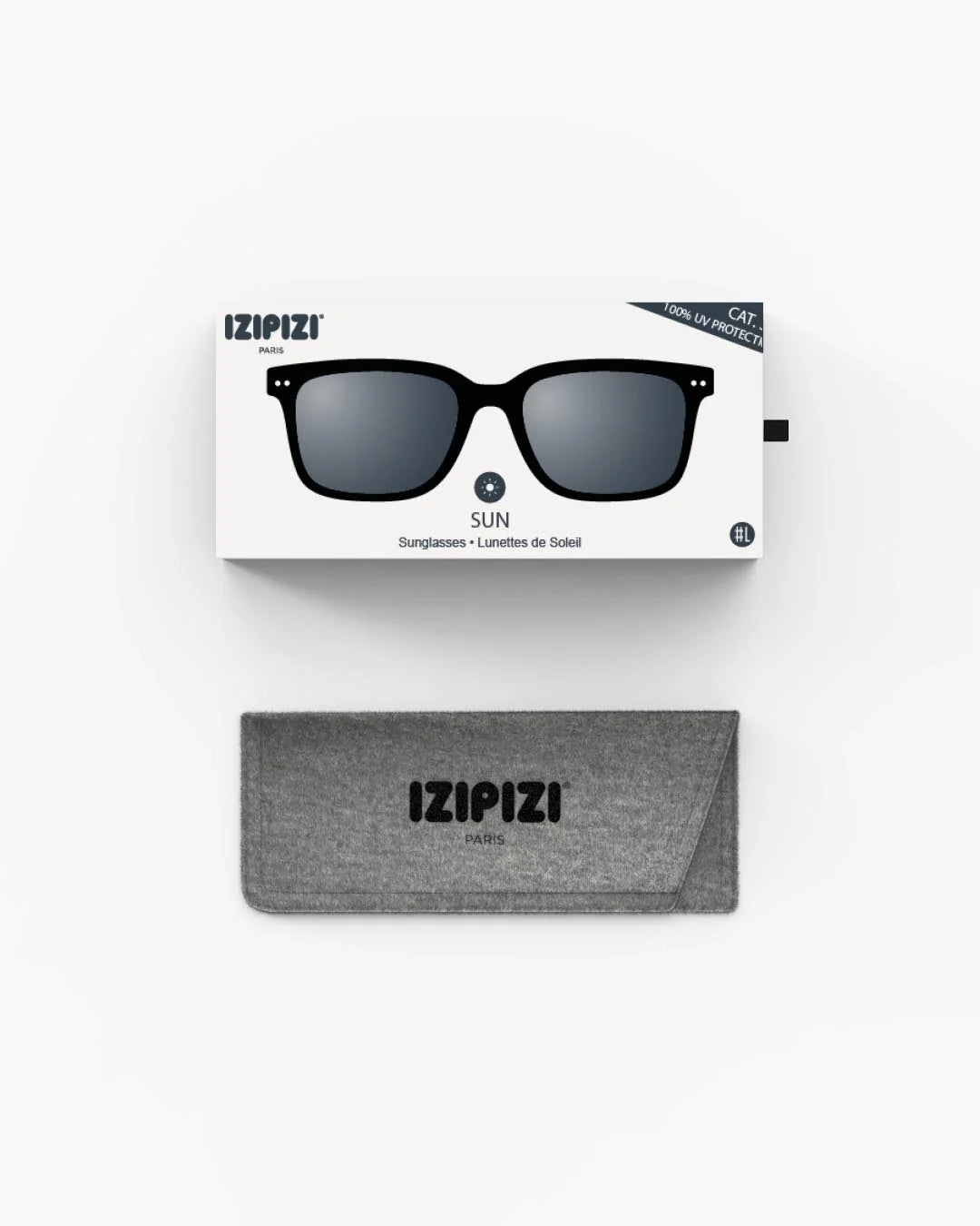 Sunglasses ‘Black’ #L | Izipizi