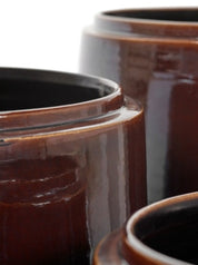 Glazed Shades Plant Pot | Brown (XXS-L)
