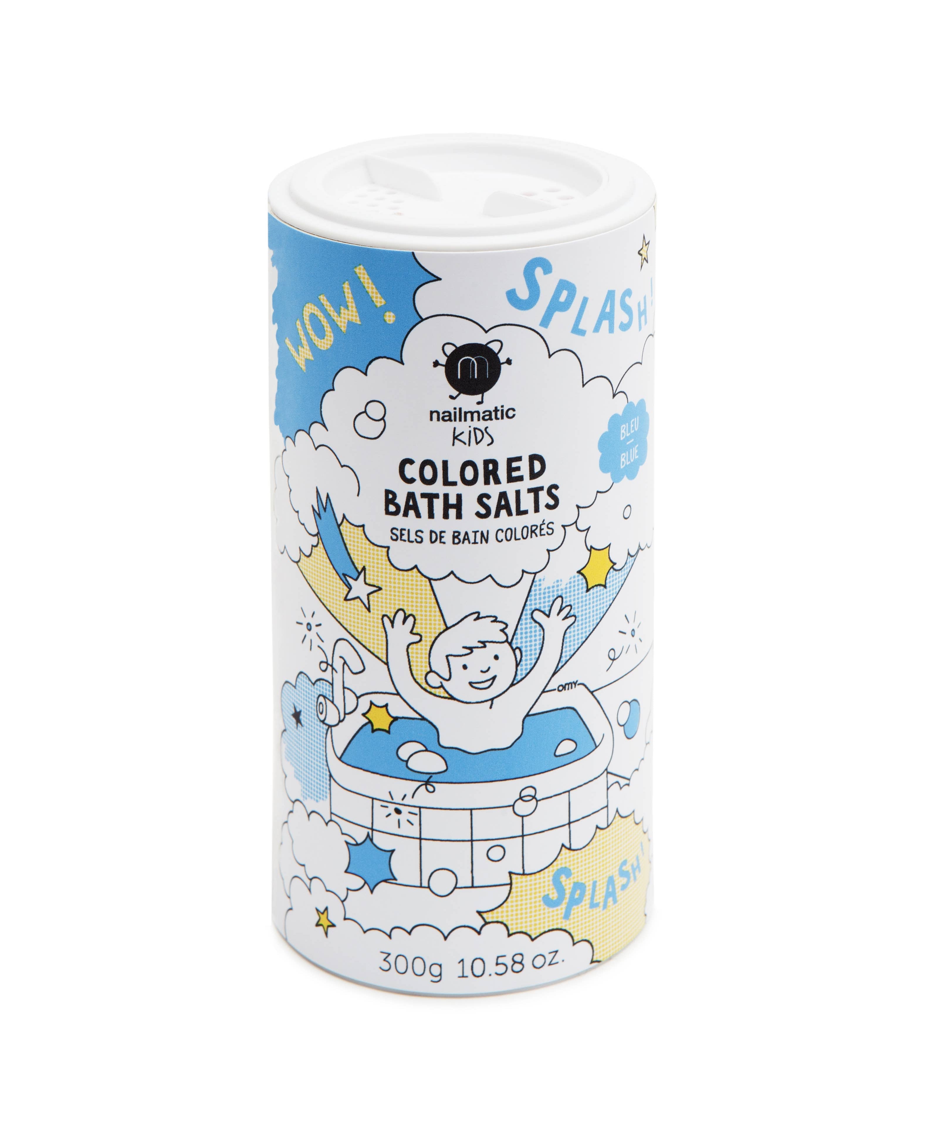 Nailmatic foaming bath salts, blue, 250g pot
