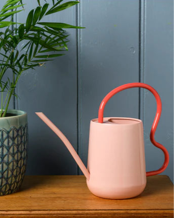 Scalloped Indoor Watering Can in Blush