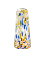 Carafe and Glass Set | Blue Speckled Glass