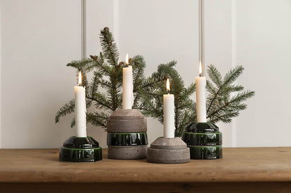 Hoff Candle Holder in Emerald Green