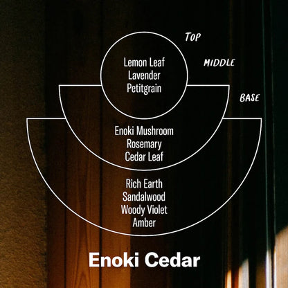 Soy Candle Enoki Cedar