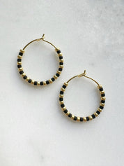 Glass Beads Mini Hoops