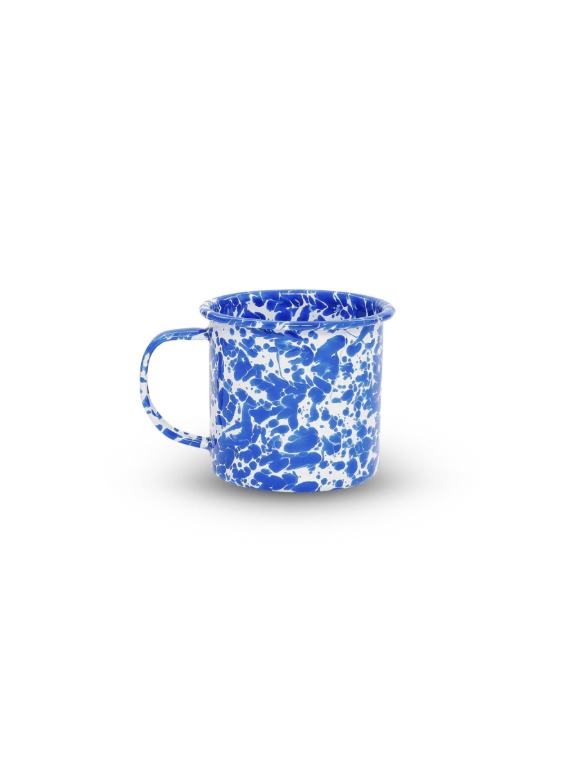 Splatter Enamelware 16 oz Large Mug