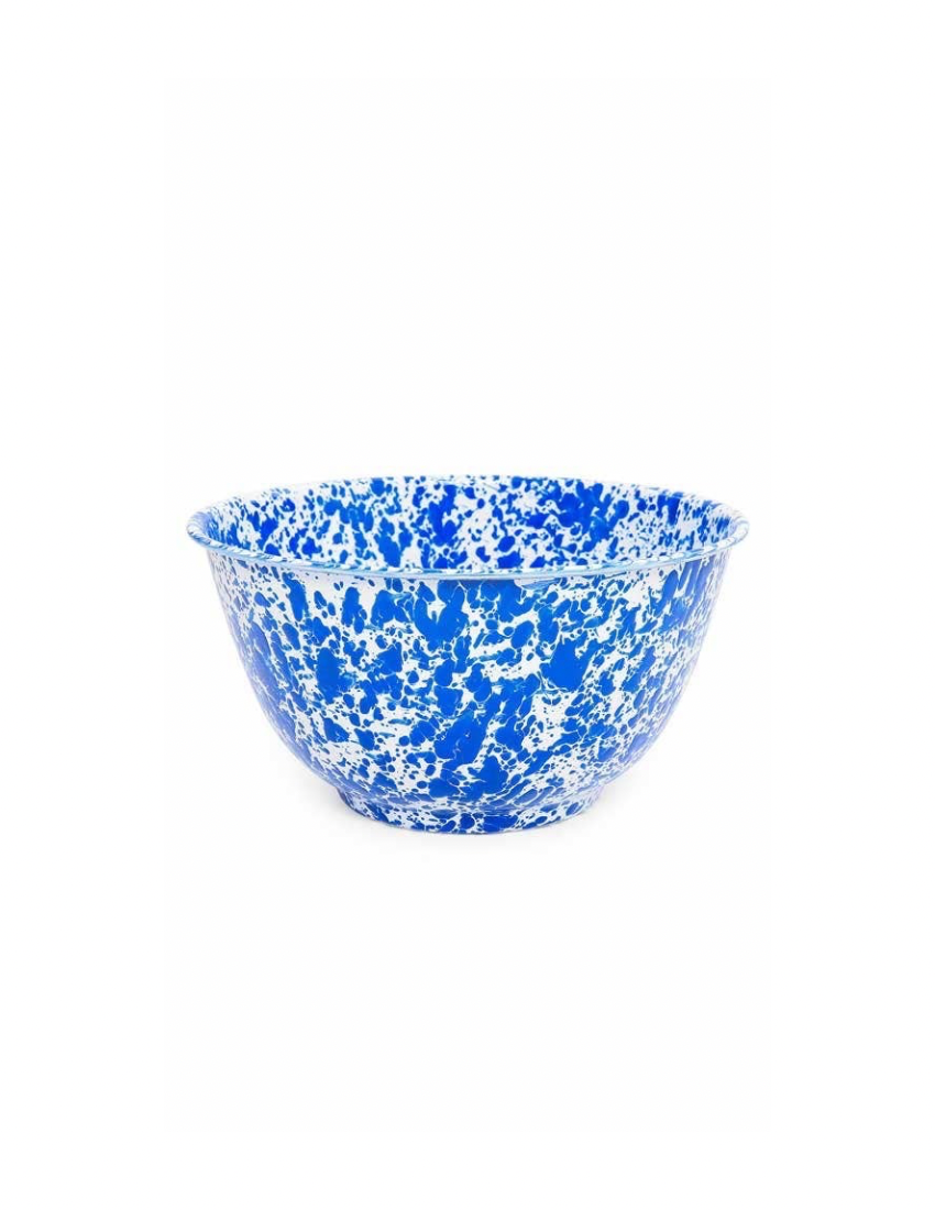 Splatter Enamelware Large Salad Bowl