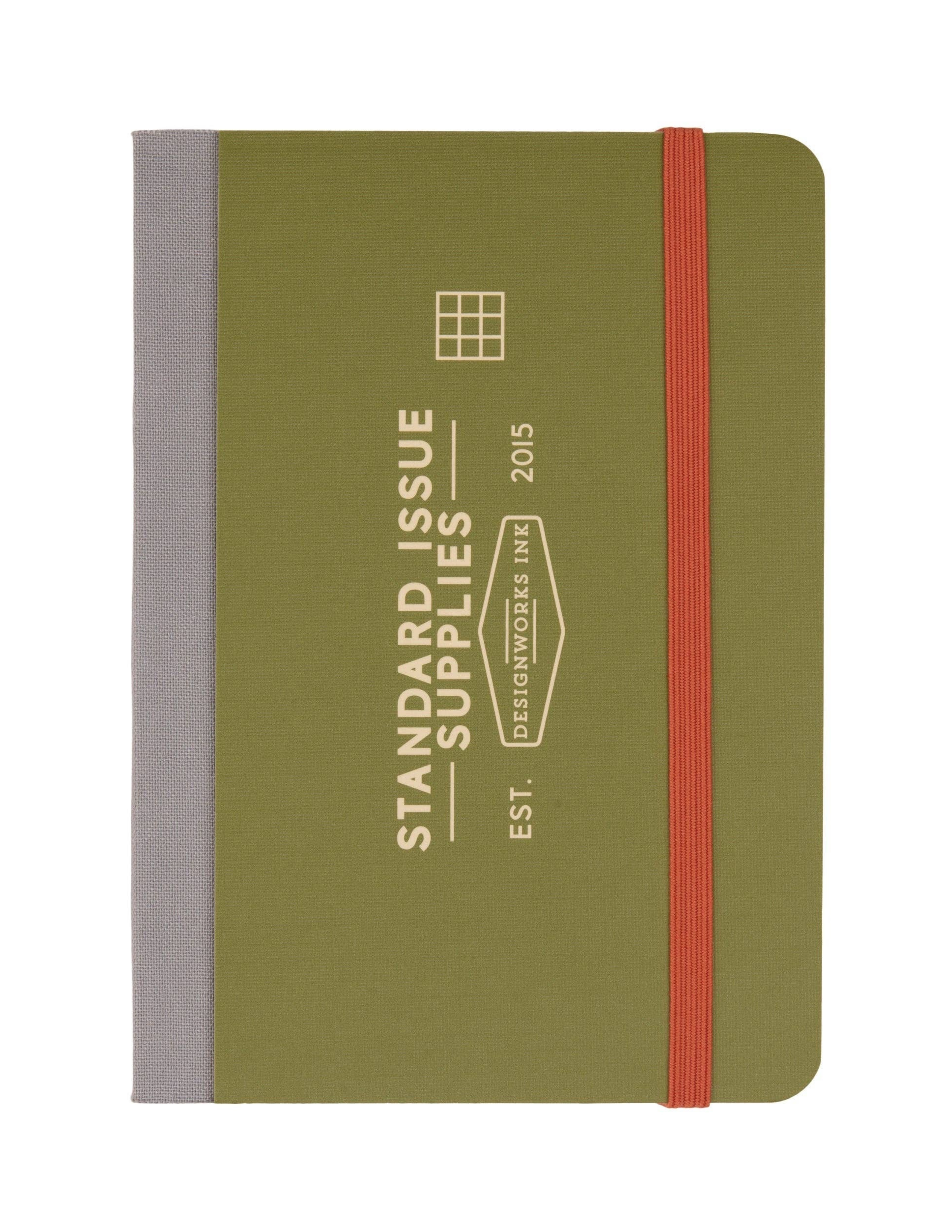 Standard Issue Pocket Journal | Army Green + Chili