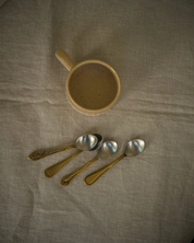 Antique Brass Teaspoons | Set of 4