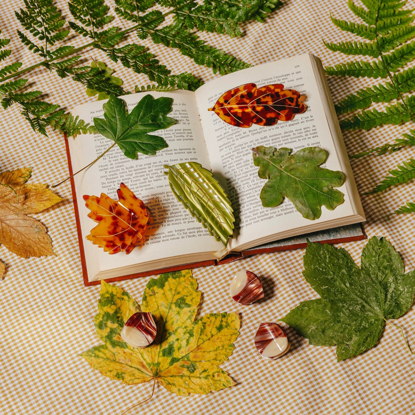 Leaf French Barrette