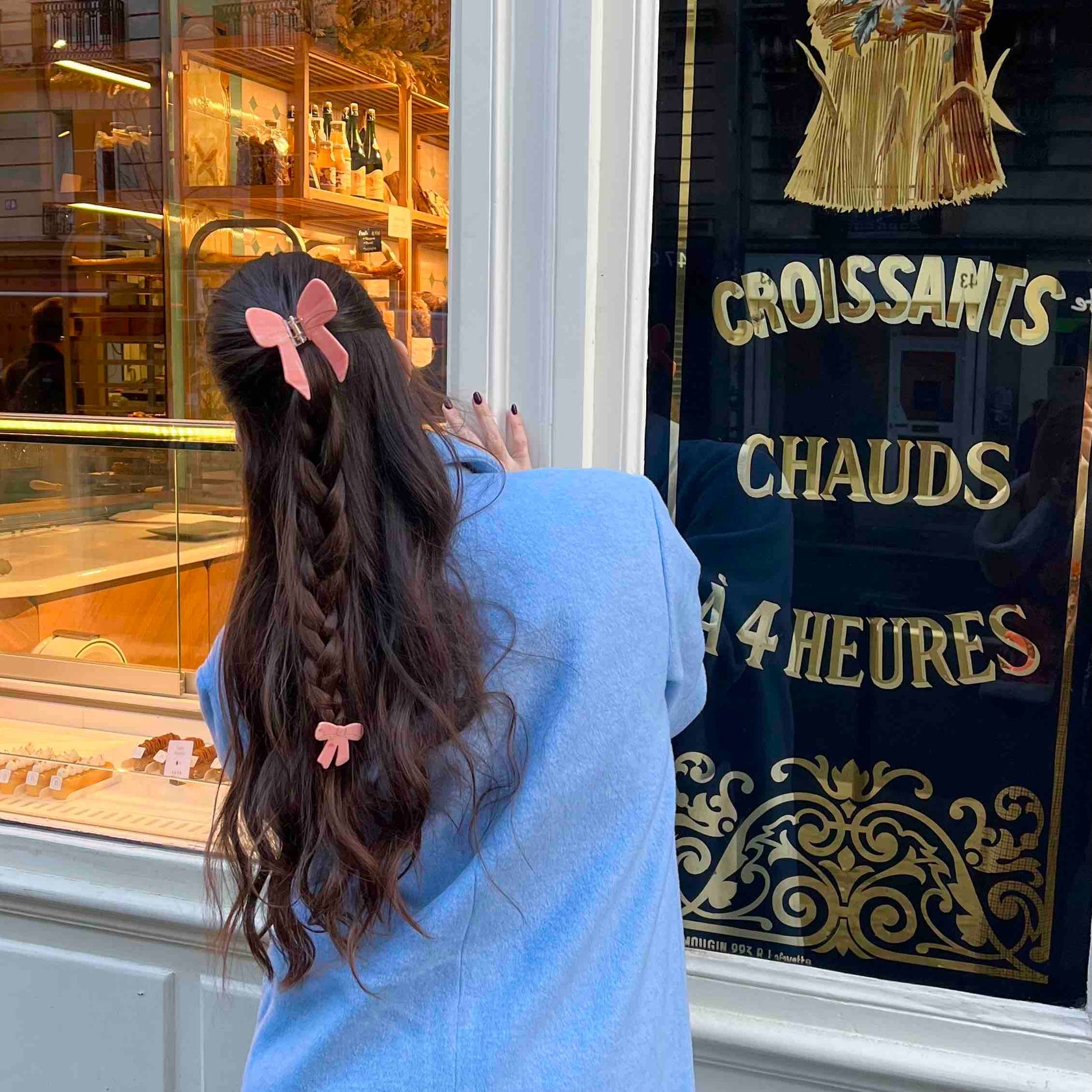 Pink Ribbon Hair Claw