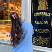 Pink Ribbon Hair Claw