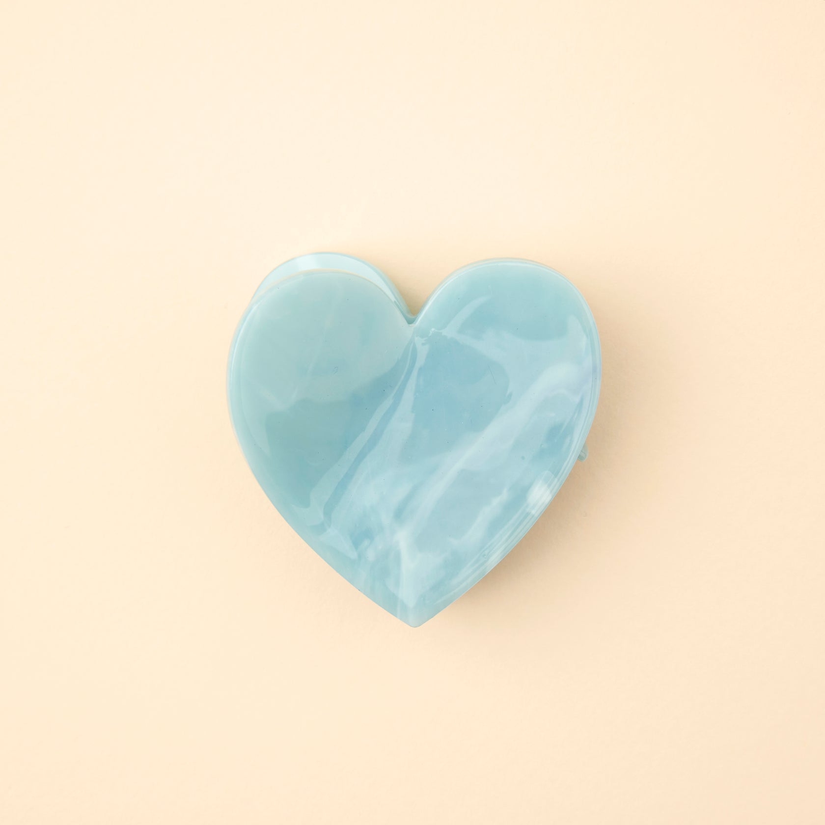 Blue Heart Hair Claw