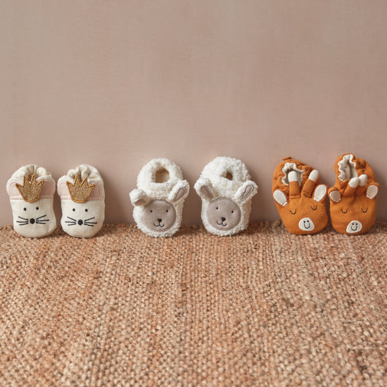 Sheep Cotton Knit Baby Booties