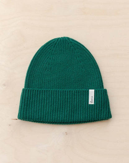 Cashmere & Merino Beanie in Forest