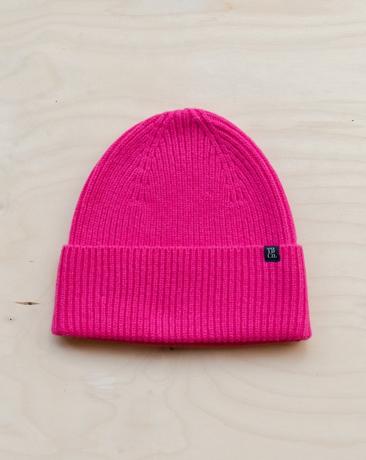 Cashmere & Merino Beanie in Hot Pink