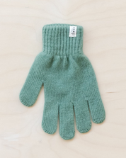 Merino Wool Kids Gloves in Green