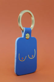 Boob Leather Keyring