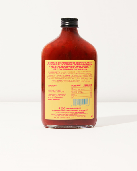Chimac kimchi ketchup, bottle of Korean style tomato sauce