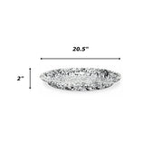 Splatter Enamelware Large Round Tray