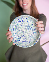Ceramic Grater Plate & Spoon | Large | Coral Design