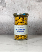 Olives Et Al lightly salted Marcona almonds, jar of almonds