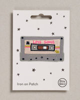 Petra Boase Iron-On Patch | Love Songs Tape Cassette Design