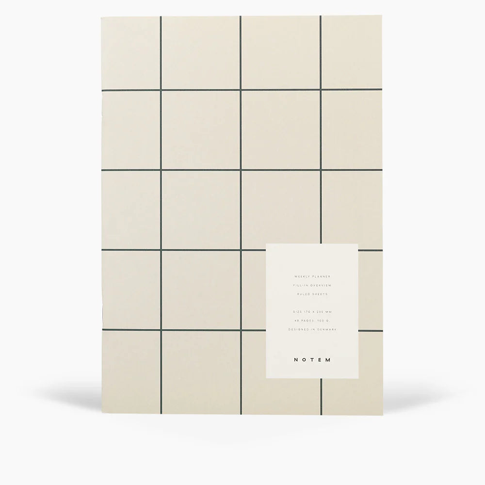 Milo Weekly Planner in Light Grey