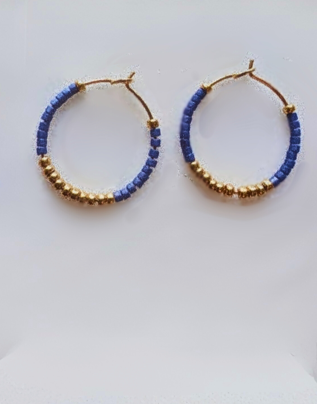 Glass Beads Mini Hoops