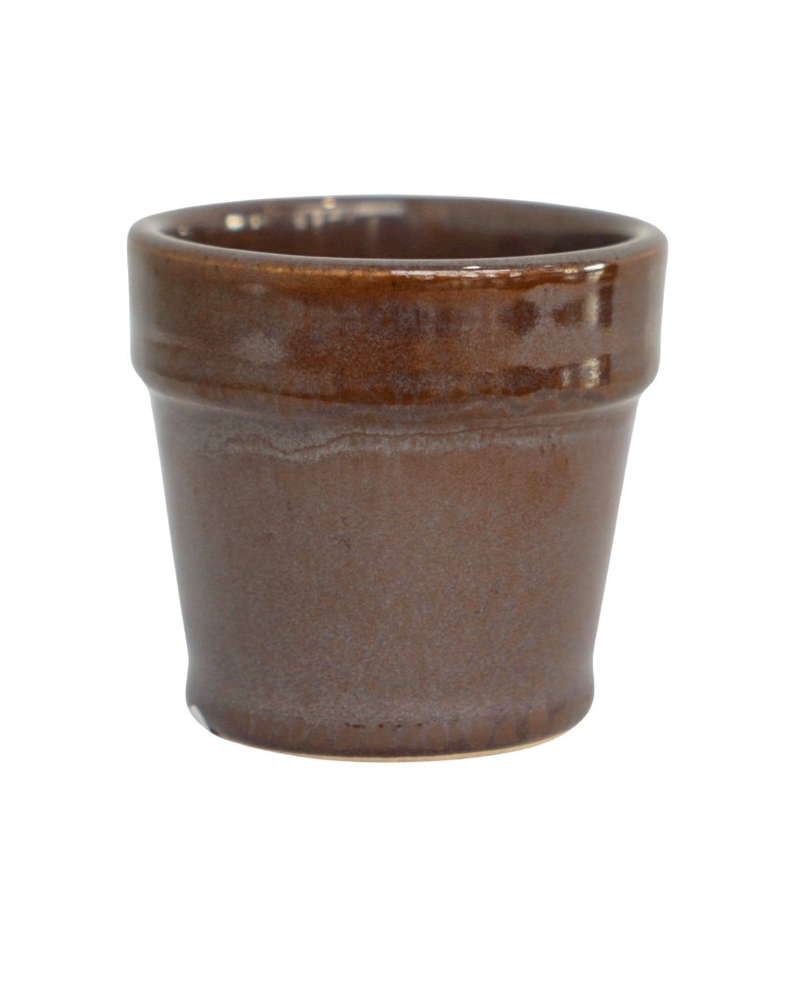 Ivyline Dulci heather purple ceramic plant pot, 7cm