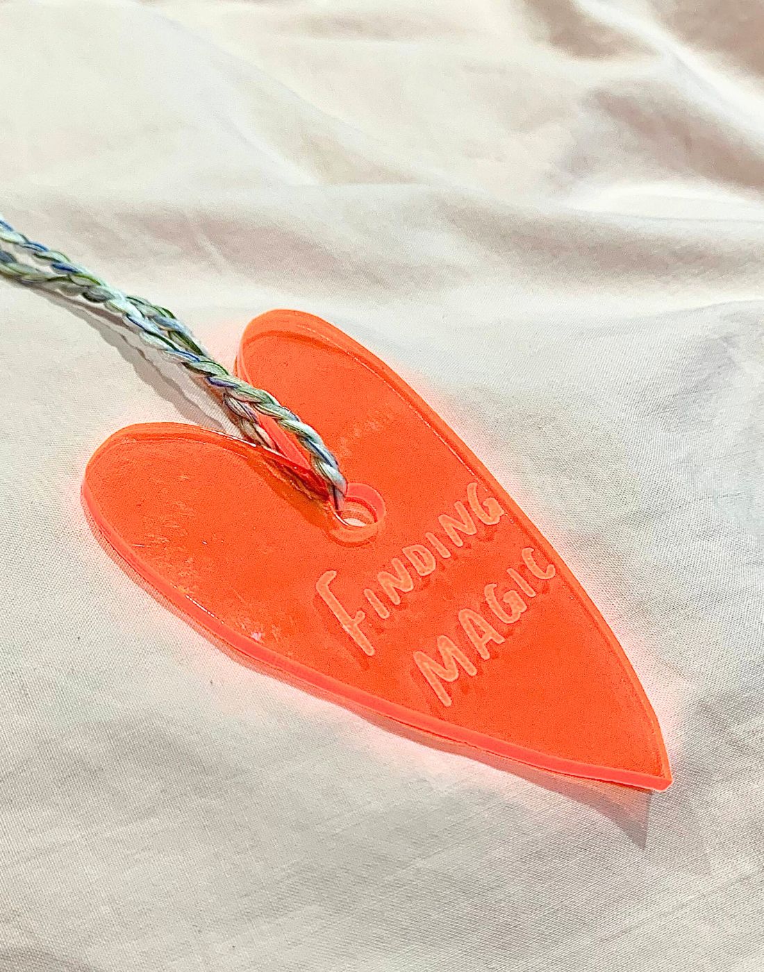 Finding Magic Heart - Handmade Charm
