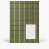 Notem Vita Notebook | Medium, Green Grid