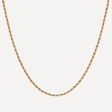 'Rope' Waterproof Gold Chain Necklace