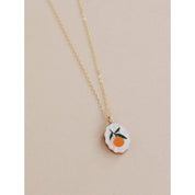 Orange Charm Necklace