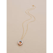 Orange Charm Necklace