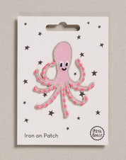 Iron on Patch | Pink Octopus