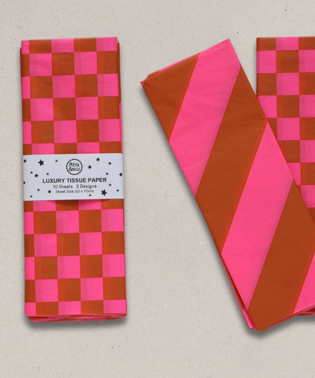 Petra_Boase_Luxury_Tissue_Paper_Chequerboard_Diagonal_Ginger_and_Fluorescent_Pink_1.jpg