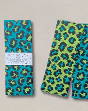 Luxury Tissue Paper / Leopard - Apple & Jade