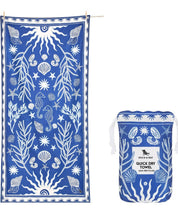 Dock & Bay quick dry towel, Ocean Treasure print, Large and Extra Large sizes