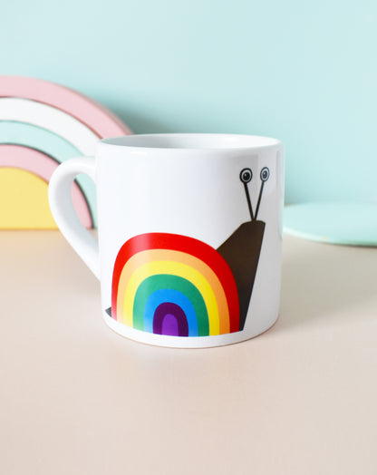 Rainbow Snail Grow Up Slowly Children's Mug