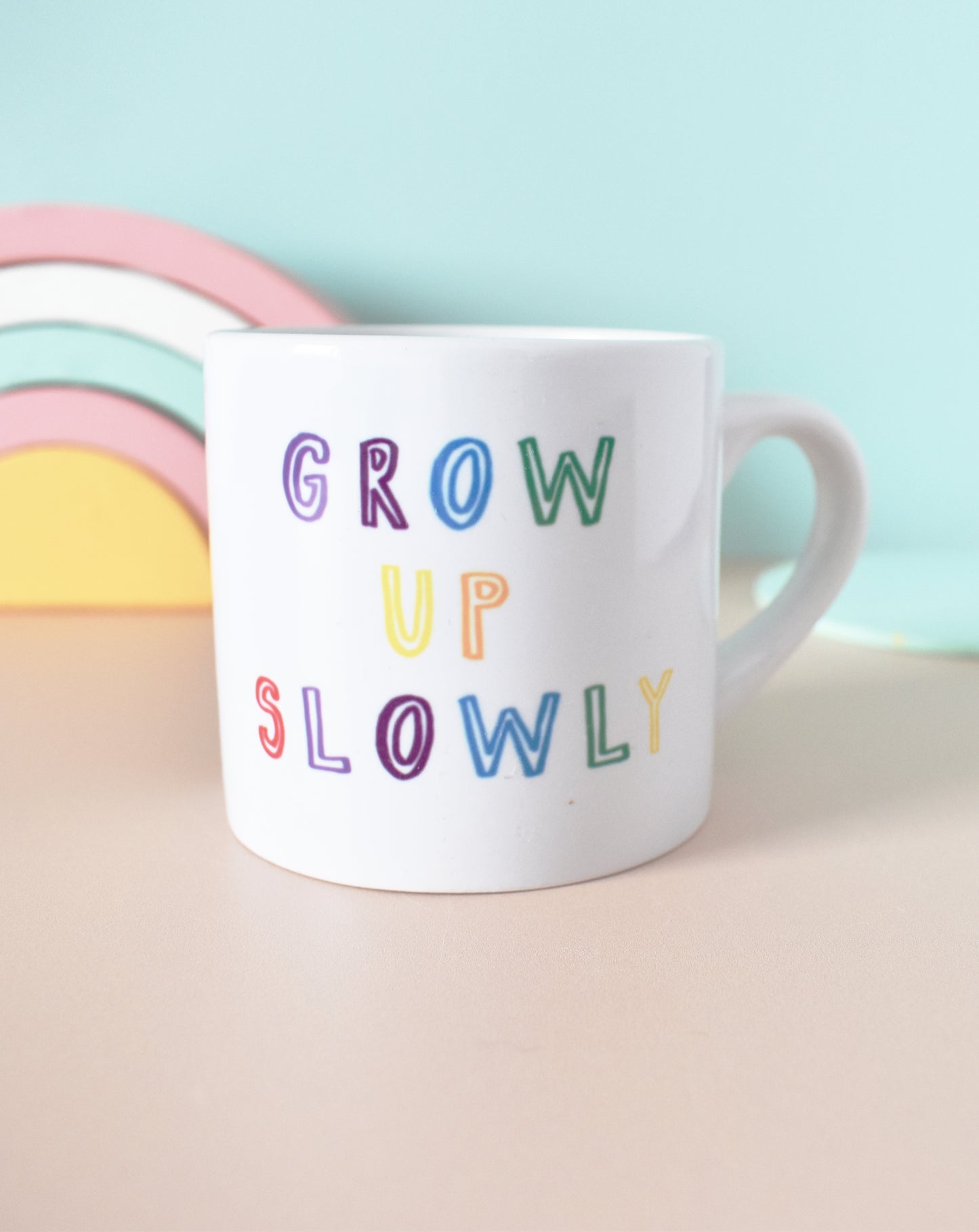Rainbow Snail Grow Up Slowly Children's Mug