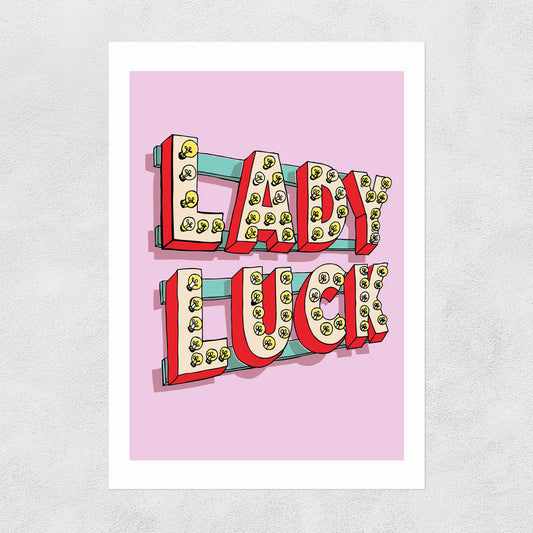 Lady Luck Print by Sophie Ward
