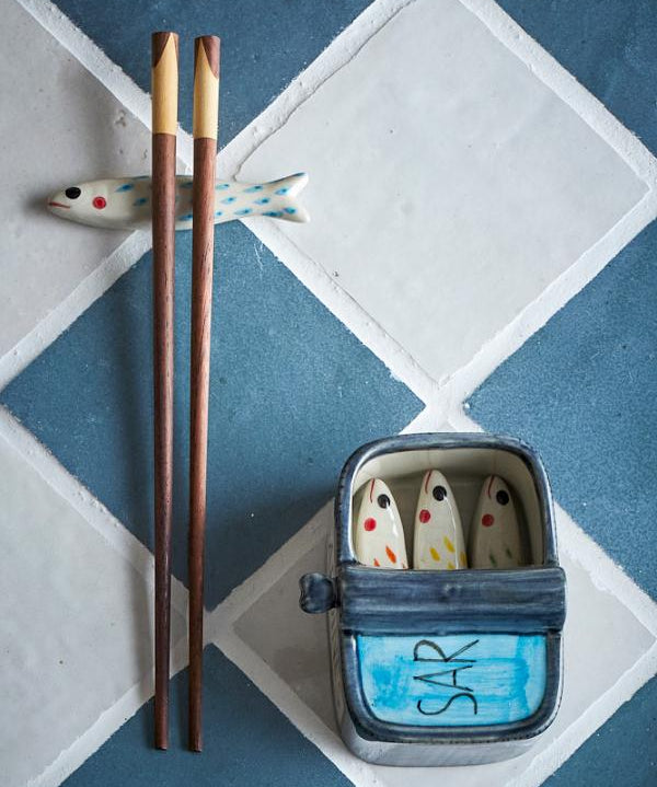 Creative Collection Caiam stoneware chopstick holders, set of five