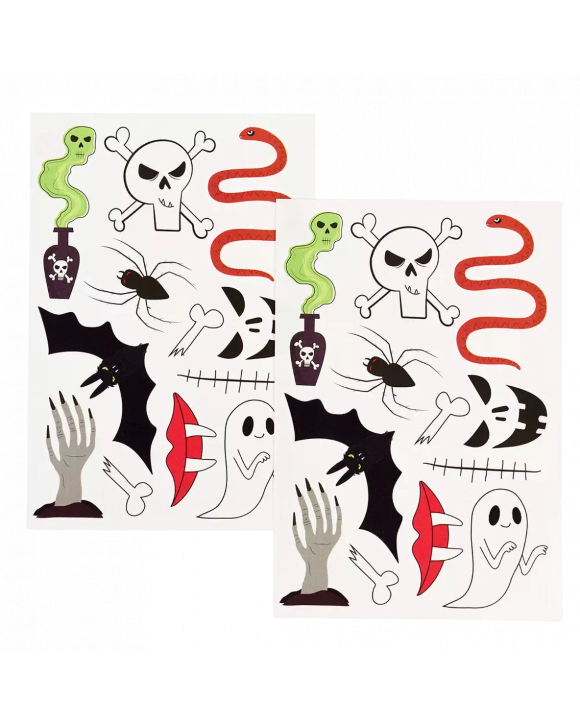 Halloween Temporary Tattoos | Assorted Spooky Designs