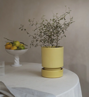 Hoff Glazed Pale Yellow Indoor Pot Ø18 cm