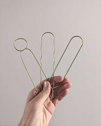 Minimal Brass Hair Pin