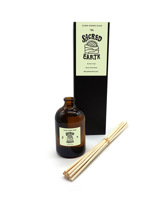 Sacred Earth Reed Diffuser in Black Oud