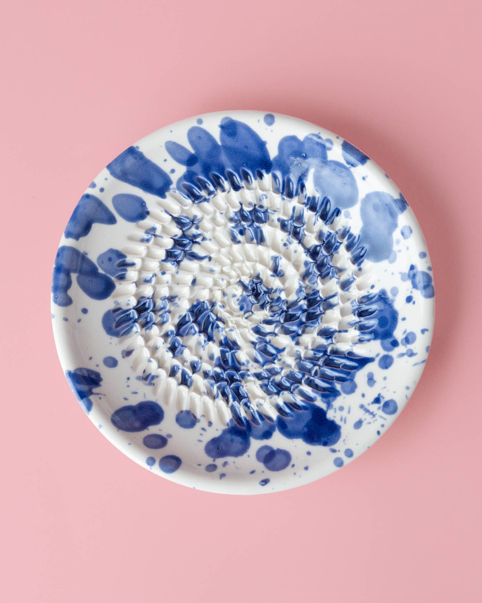 Tierra Cocida ceramic grater plate, Persia design, small