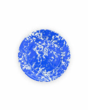Crow Canyon Home splatter enamelware salad plate, yellow and blue options