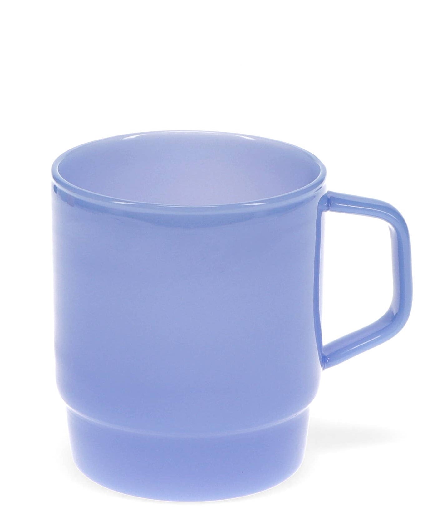 Blue mug on a white background