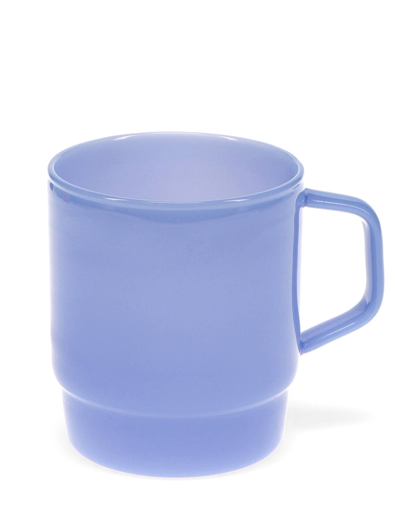 Blue mug on a white background